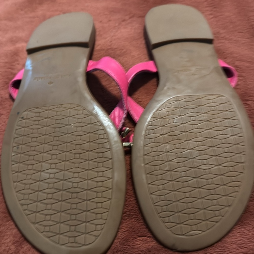 Kate Spade New Pink and Brown Sandals with Textured Sole - Picture 3 of 4